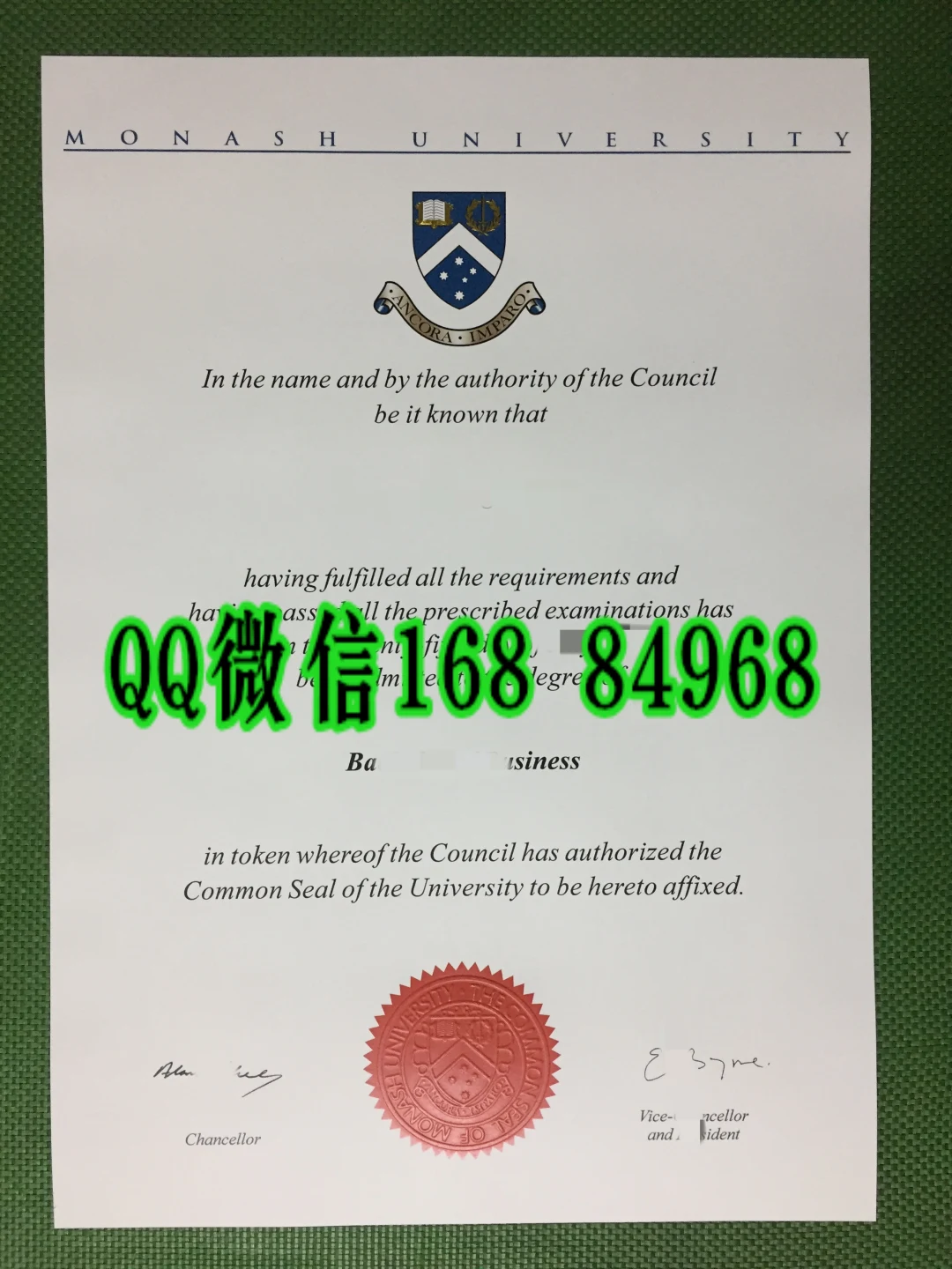 澳洲莫纳什大学学位证书,澳洲莫纳什大学文凭样本,澳洲莫纳什大学学历案例