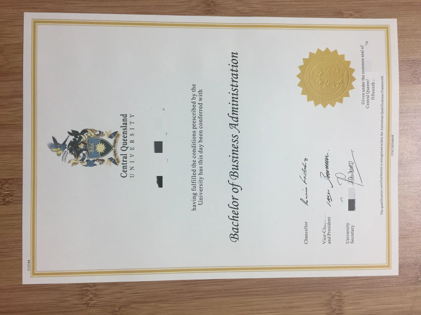 澳洲中央昆士兰大学毕业证 Central Queensland University diploma