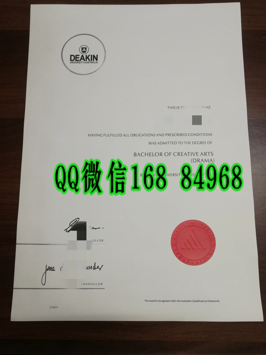 澳洲迪肯大学本科毕业证,Deakin University Testamur,迪肯大学学位证,迪肯大学本科文凭,迪肯大学毕业证书,Deakin bachelor diploma
