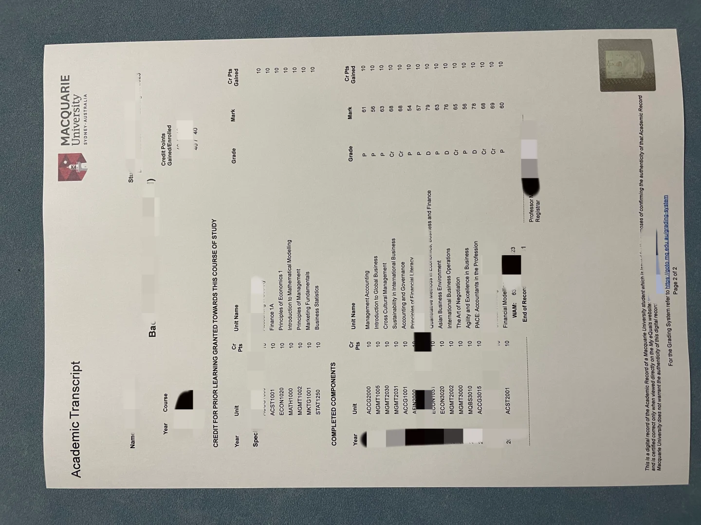 澳洲麦考瑞大学成绩单,澳洲麦考瑞大学留学申请需要准备哪些材料|Macquarie University 申请材料清单