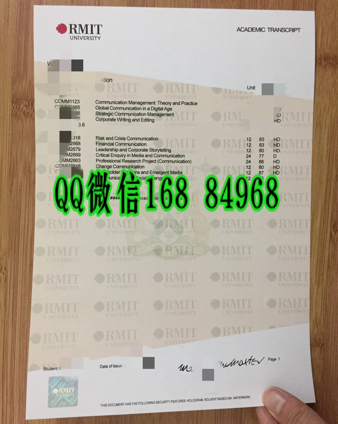 澳洲 RMIT 皇家理工大学官方成绩单,RMIT Academic Transcript,墨尔本皇家理工成绩单,RMIT 成绩单,皇家理工大学成绩单,RMIT Academic Transcript,墨尔本皇家理工成绩单,RMIT 留服认证材料,RMIT GPA 成绩单